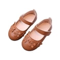 thumbnail image 2 of Toddler Little Girl Flower Girl Dress Shoes Cute Bow Girls Mary Jan Ballet Flats Party School Wedding Shoes for 5.31"/6K-7.28"/11.5K, 2 of 9