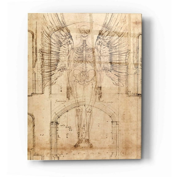 Epic Art 'Renaissance Angel' by Elena Ray Acrylic Glass Wall Art, 12"x16"