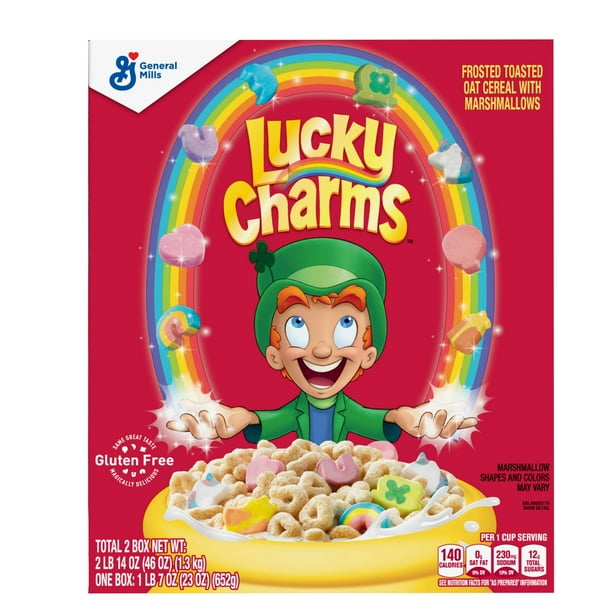 General Mills Lucky Charms, Mixed Flavor 46 oz. Packaged Breakfast
