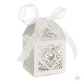 thumbnail image 1 of 150pcs Heart Love Candy Gift Box With Ribbon Wedding Party Baby Shower Favor, 1 of 5