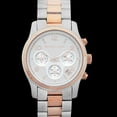 thumbnail image 4 of Michael Kors Women's MK5315 Runway Silver Dial Two Tone Steel Chronograph Watch, 4 of 4