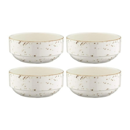 Grain dia.2.25" h:1" 1 oz. Round Decorated Porcelain Ramekin (Set of 4)