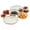 White, variant on Nine-Grid Cluster Tray Serving, Clustered Serving Bowl with Multi-size Compartments