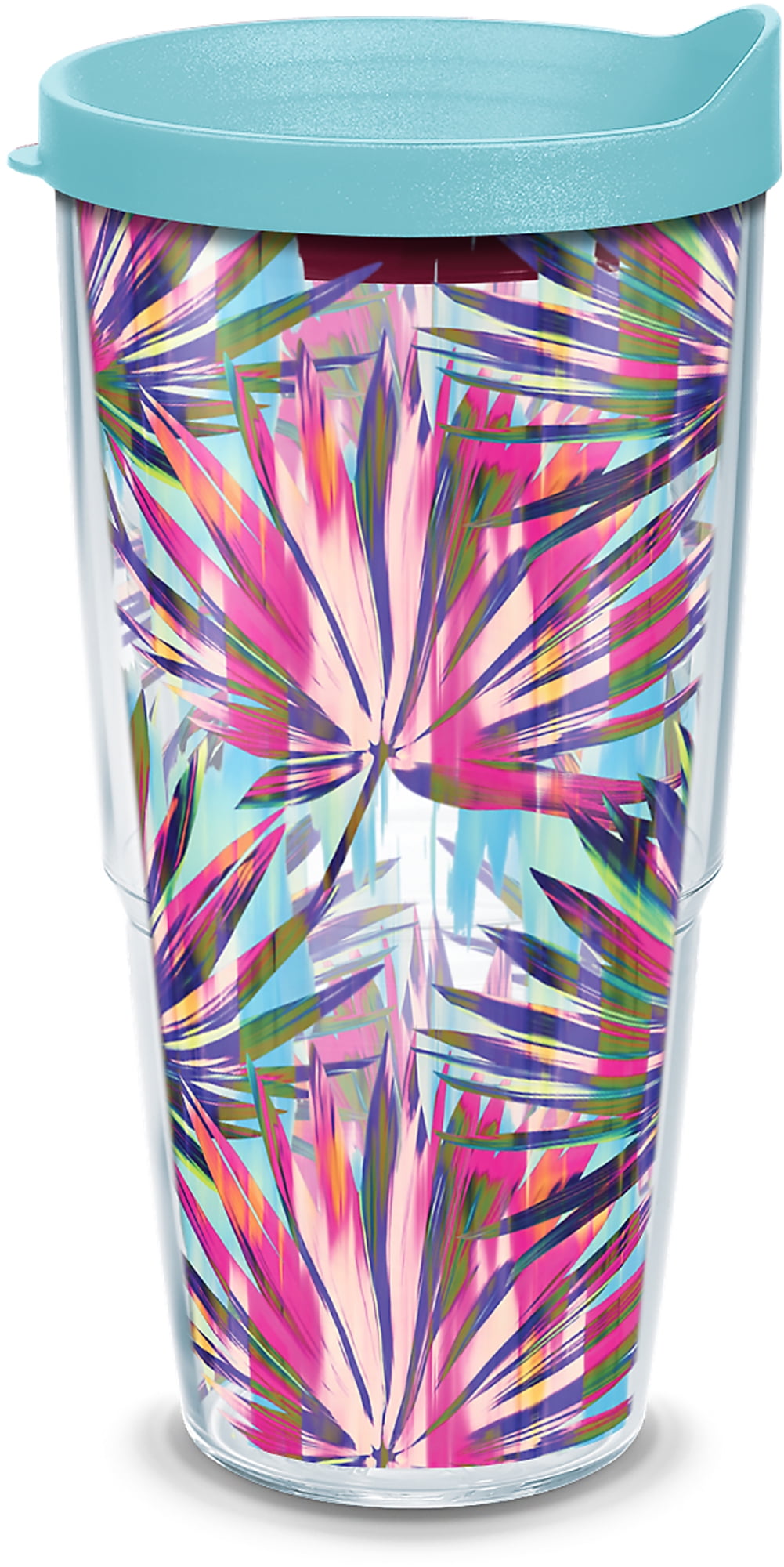 24oz Clear Tervis Leopard Frost Made in USA Double Walled Insulated Tumbler 