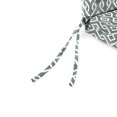 thumbnail image 3 of Jordan Manufacturing 44" x 21" Lunasa Volcanic Gray Lattice Rectangular Outdoor Chair Cushion with Ties and Hanger Loop, 3 of 9