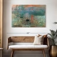 thumbnail image 3 of Elephant Stock Impression Sunrise 1872 Wall Art - Horizontal Canvas Wall Art - Living Room Wall Decor - Abstract Canvas - Gray And Blue Decor By Claude Monet - 48" x 32", 3 of 8