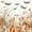 Halloween 04, variant on Erosebridal Boho Ghost Twin Quilt Set, Hippie Wildflower Twin Coverlet Set for Boys Girls, Cream Orange, 2pcs 1 Bedspread and 1 Pillowcase