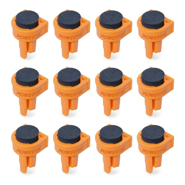 Bench Dogs POWERTEC 12 unidades para agujeros de perro de 19 mm de nailon con EVA