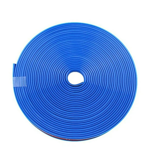 8M TPE Car Wheel Edge Protector Ring - Blue, Cold & Heat Resistant, Special Adhesive for Secure Fit, Scratch Protection, DIY Personalized Decoration Sticker for Vehicle Rims, Complete Set for 4 Large