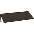 thumbnail image 2 of BACKYARD BEAUTIFUL Metal Awning 100" x 36", Front Door and Window Canopy with Powder-Coated Frame, Weather Resistant Sun and Rain Shelter for Patio, Entrance, Porch and Balcony, Dark Gray, 2 of 9