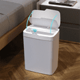 thumbnail image 2 of Papelera automática con sensor de movimiento de 15 l, impermeable, silenciosa, recargable, para cocina y baño, 2 of 5