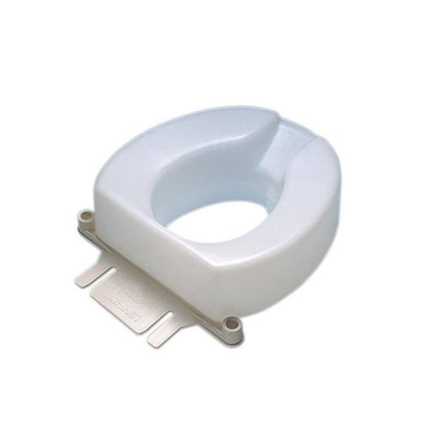 Boltdown bracket for raised toilet seat