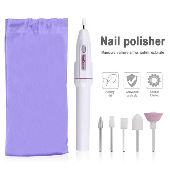 Nail Art Drill KIT Electric FILE Buffer Bits Acrylic Portable Salon Machine Set