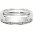 thumbnail image 1 of 10K White Gold 10Kw 5mm Half Round With Edge Band Size 8.5 Made In United States 1whre050-8.5, 1 of 5