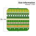 thumbnail image 2 of Zufioo St. Patrick's day in green colors Print Leather Coaster Set, Decorative PVC Coasters 4-pack - Scald and Stain-resistant, Suitable for Home, Cafes, Restaurants-Square, 2 of 6