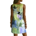 thumbnail image 7 of QUNYINEY A Line Summer Sundresses for Women Sleeveless Tie Dye Mini Beach Tank Dress V Neck Casual with Pockets Vacation Loose Fit Dresses, 7 of 7