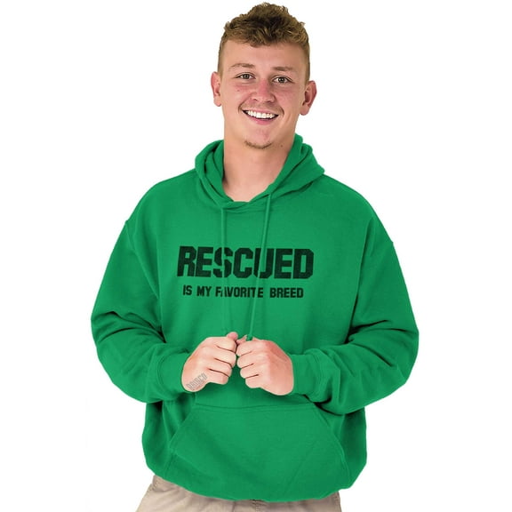 Rescued Favorite Breed Animal Lover Hoodie Sweatshirt Women Men Brisco Brands S