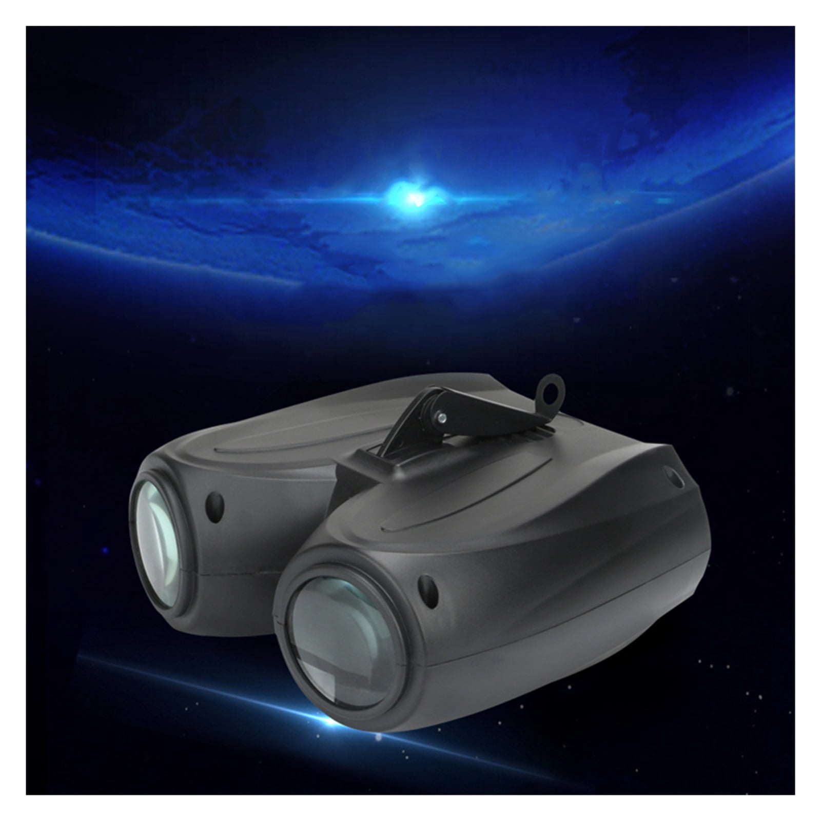 Auto/Sound Actived 128 Pattern LED Light Double Head Airship Flash Stage Effect Lighting DJ Disco Home Party Lights