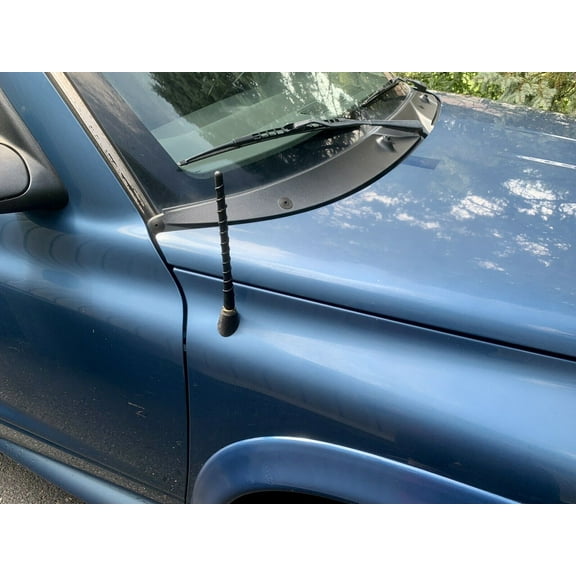 7" inch Short Black Rubber Spiral Antenna Mast Rod Radio for DODGE DAKOTA 1997-2011