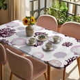 thumbnail image 3 of Shell Coral Coastal Table Cloths for 3 Foot Rectangle Tables, Nautical Summer Beach Ocean Sea Patio Waterproof Elastic Fitted Tablecloths, Washable Rectangular Table Cover for Camping, 3 of 8
