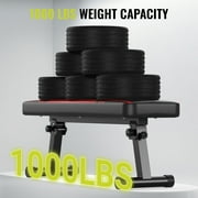 Flybird Adjustable Gym Weight Bench Portable Heavy Duty Workout Bench with 1000lbs Capacity