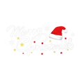 thumbnail image 2 of Ganfancp Feliz Navidad Sombrero con Copo de Nieve Flor Decoración Navideña Decoraciones de Ventana de Cristal para El Hogar Oficina para Vacaciones de Navidad Ofertas Del Día Sólo En Línea Feliz Navi, 2 of 6