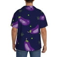 thumbnail image 3 of Sigee Eggplant for Men's Casual Short Sleeve Button Down Shirts Men's Shirts Summer-4X-Large, 3 of 5