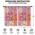 thumbnail image 2 of Blackout Kids Curtains,Boho Bohemia Pioneer Flower Childrens Insulated Curtains Set Of 2,Bedroom Essentials,Toddler Room Decor 42"x63"(106x160cm), 2 of 4