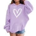 thumbnail image 4 of Ruyang Girls Oversized Heart Hoodies Fall Winter Trendy Pullover Hoodie Pocket Personalized Graphic Hooded Sweatshirts, 4 of 6
