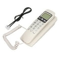 thumbnail image 1 of Téléphone Filaire Mural Monté Téléphone Filaire Mural Téléphone Fixe Téléphone Filaire KXT777CID Téléphone Mural Filaire Calendrier Fonction d'Affichage LCD Téléphone Fixe Filaire pour Hôtel, 1 of 8