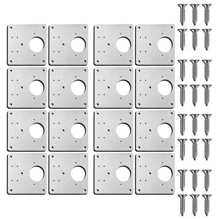 

Hinge Repair Plate Kit with Hole for Cabinet Rust Resistant Plate Repair Brackets for Kitchen Cupboard Door Furniture