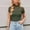 Army Green, variant on Drses Women's Sexy Mock Turtleneck Mesh Top - Ruched Sheer Short Sleeve Shirt for Trendy Going Out Outfits