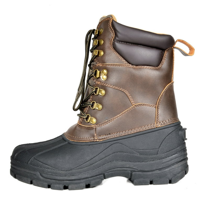 DREAM PAIRS Men s Winter Snow Boots Insulated Waterproof Lace up Outdoor Snow Boots DENVER BROWN Size 15