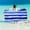 A, variant on Quick-Dry Blue & White Watercolor Striped Beach Towel, Lightweight Microfiber, Sand-Resistant and Super Absorbent, Ideal for Beach, Pool, Travel, and Yoga