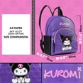 thumbnail image 2 of Mochila Hello Kitty Sanrio Kuromi Púrpura de Cuero Sintético, 2 of 6