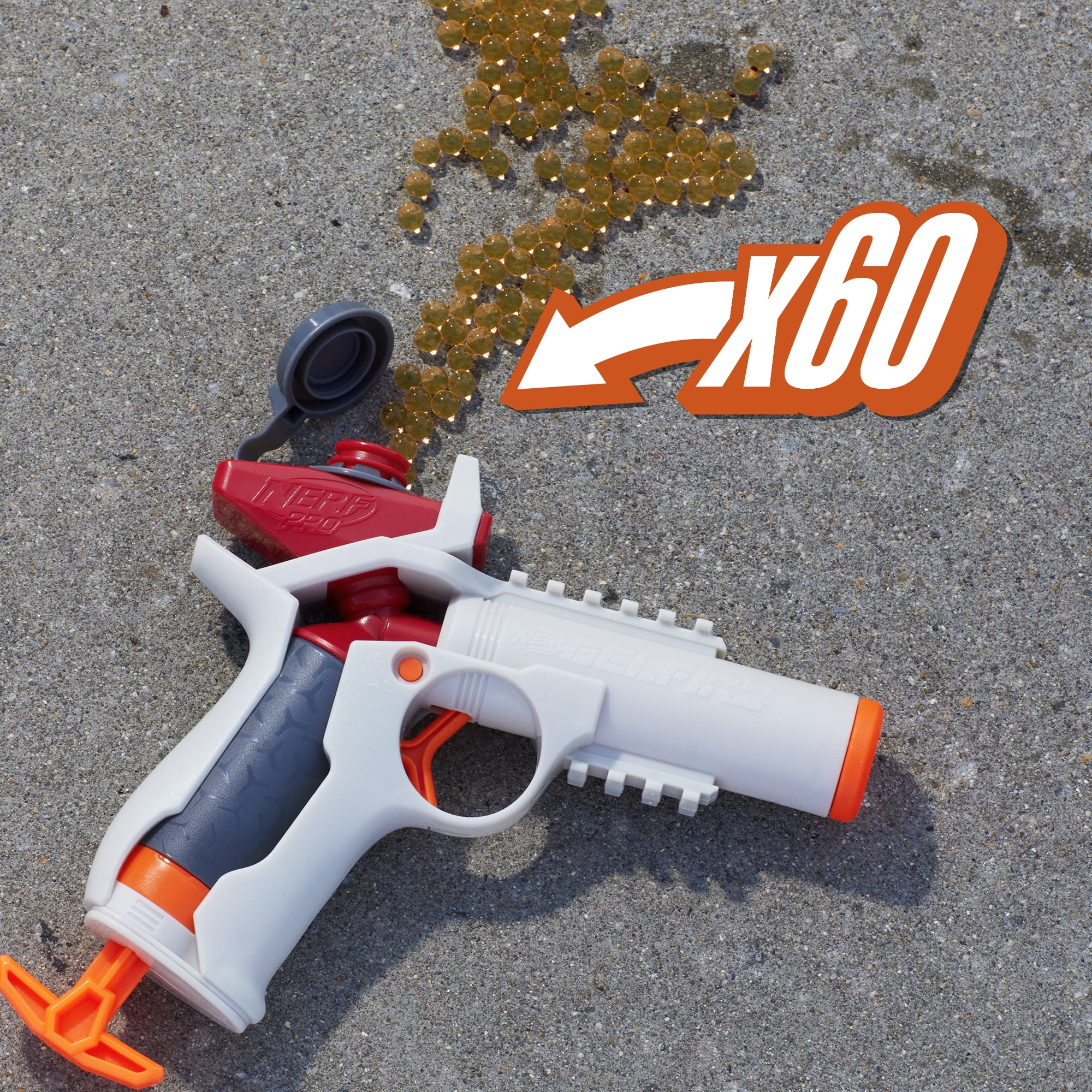 Nerf Pro Gelfire Ignitor Blaster, 60 Rnd, 1,000 Gelfire Rounds