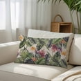 thumbnail image 3 of Palm Leaves Queen Size Pillow Cover, Pillowcase Protectors with Zipper, Breathable Decorative Throw Pillow Case Cover, Summer Botanical Tropical Plants Rustic Pillow Shams for Couch Sofa 20x30Inch, 3 of 8