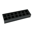 thumbnail image 1 of Florero rectangular Arreglo floral Florero de acrílico Florero rectangular largo Florero de arte decorativo para sala de estar Dormitorio Mesa de 35x10x6.5cm 14 Hoyos, 1 of 9