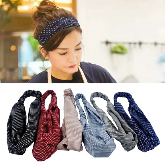 12pcs Cloth Elastic Headbands Hair Accessories Mixed color 19.69 inch(500mm) 45mm