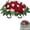 Red, variant on Artificial Cemetery Flowers Artificial Flower Saddle for Outdoor Memorials – BlueHeadstone Decorations for Cemetery