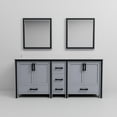 thumbnail image 5 of Ziva 80 in W x 22 in D Dark Grey Double Bath Vanity, Cultured Marble Top and 30 in Mirrors, 5 of 7