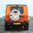 thumbnail image 6 of Logiee Funny Animals Series Print Spare Tire Cover, Universal Wheel Protectors,Waterproof Dust-Proof UV Sun Wheel Tire Cover,Fit for SUV, RV, Travel Trailer, Truck-15 inch, 6 of 6
