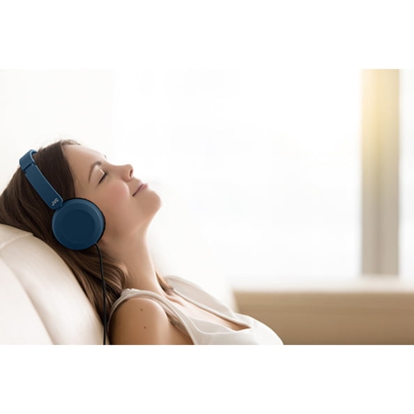 JVC Lightweight On Ear Headphones with Powerful Sound, Integrated