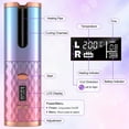 thumbnail image 2 of Automatic Curling Iron,Cordless Hair Curler,Ceramic Rotating Hair Curler Portable Curling Wand, 2 of 6
