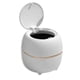 thumbnail image 3 of Worallymy Cubo de Basura Cubo de Almacenamiento Redondo Cubo de Basura de Escritorio de Oficina Organizador de Basura de Cocina de Plástico con Tapa, Blanco Worallymy JD735799746, 3 of 7