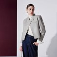 thumbnail image 3 of Abrigo de piel de oveja natural de calidad Super Tajiyane para mujer 2024 Chaqueta elegante de cuero real Chaquetas cortas con cuello alto, 3 of 5
