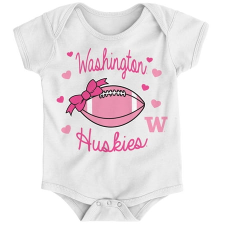 Washington Huskies Girls Infant Sunday Best Bodysuit - (Megan Washington Sunday Best)