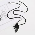 thumbnail image 2 of 2pcs Men Necklace Retro Wolf Head Necklace Amulet Necklace Personalized Wild Pendant Chain Birthday Valentine's Day Gift to Boyfriend Husband, 2 of 6