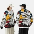 thumbnail image 4 of Fotbe American Bald Eagle Chaqueta con Protección Solar UPF 50+ para Hombre y Mujer, Camisa con Capucha y Bolsillos-Medium, 4 of 7