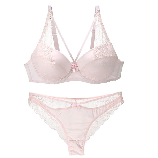 Conjunto de lencería para mujer Sujetador y bragas de encaje sexy Conjunto de lencería fina de verano Fridja nalpqowj39901
